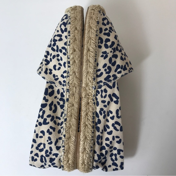 Sam Edelman Leopard Print Verona Espadrilles Dark Blue Tan Beige Womens Size 7.5 - Picture 8 of 13